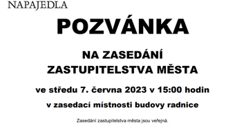 Pozvánka na páté jednání ZM volebního období 2022-26